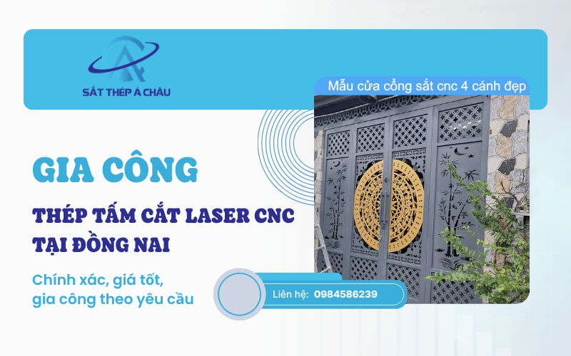 gia công thép tấm cắt laser CNC tại Đồng Nai